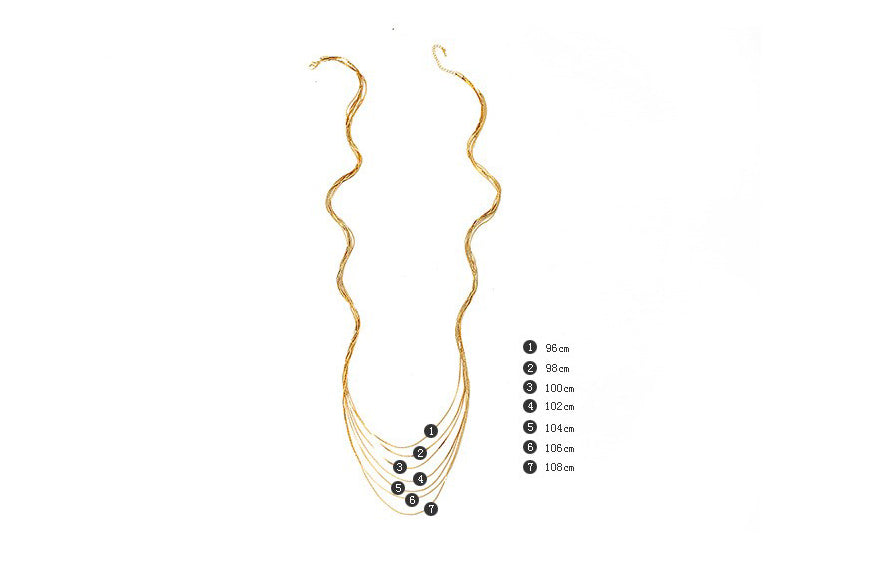 Multilayer Golden Fashion Necklaces