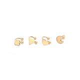 Golde Plated Fashion Clip Earrings