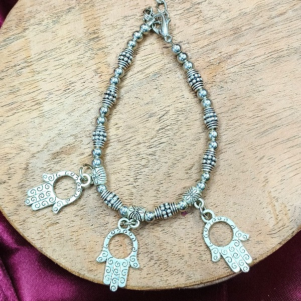 Hamsa German Silver Bracelet
