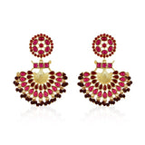 Classic Red Stone Earrings