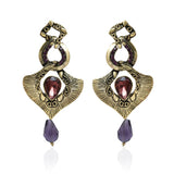 Victorian style gold metal earrings - The Fineworld