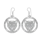 Panther Designer German Silver Earrings - The Fineworld