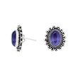 Round Cute Small Purple Stone Stud Earrings - The Fineworld