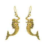 Golden Fish Girl Designed Earring - The Fineworld