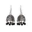 Black silver earrings for trendy fashion online India - The Fineworld