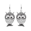 Owl shaped cute ear danglers in German Silver - The Fineworld