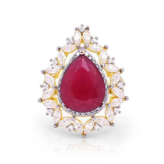 Fashion Pear Shape Stone Ring - The Fineworld