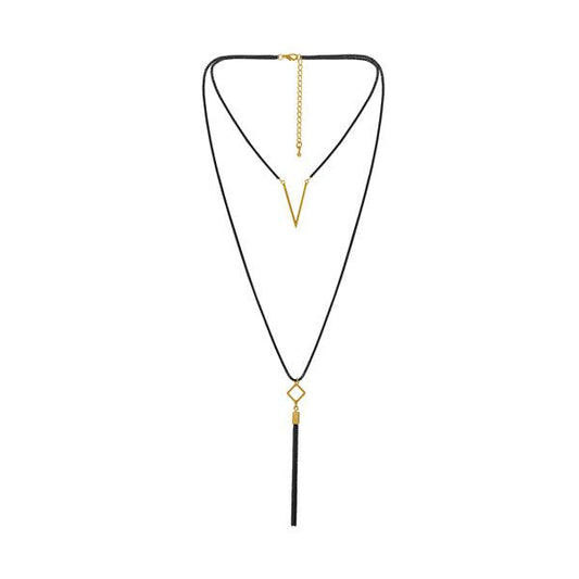 Black chain necklace for women and girls - The Fineworld