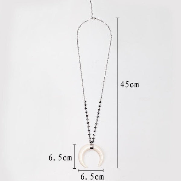 Fashion half moon necklace for women and girls