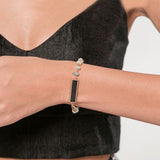 Metal fashion Bracelets with Natural stones