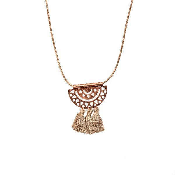 Copper Color Long Necklaces For Girls