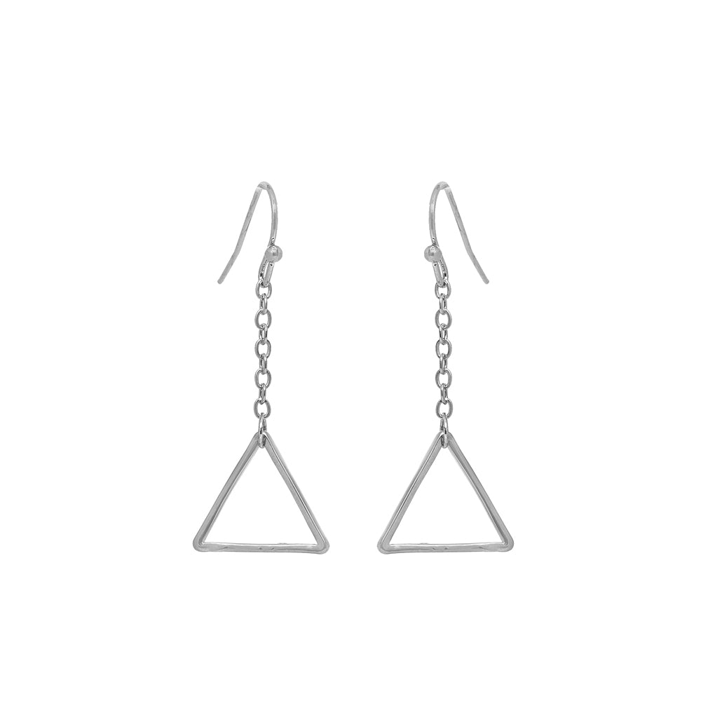 Triangle shaped earring
