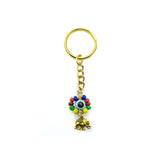 Evil Eye & Multicolor Beads Key Chain