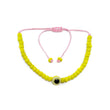 Yellow Color Evil Eye & Beads Bracelet For Women and Girls