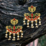 Mughal design Chandbali Earrings