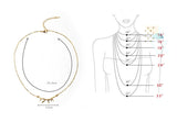 Trendy golden princess necklace with deer antler pendant