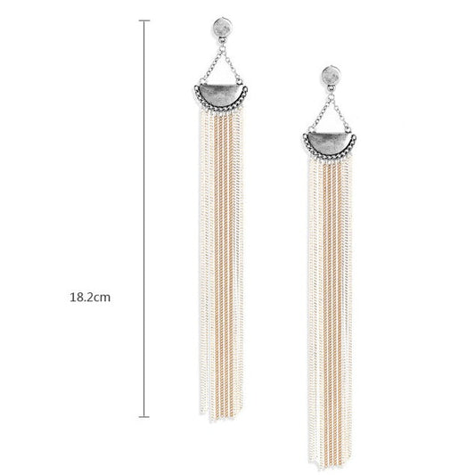 fcityin  Latest Trendy Stylish Attractive Long Chain Party Wear Earring  For