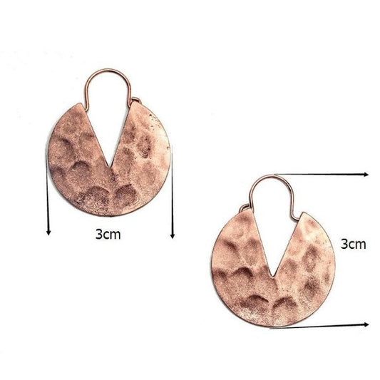 Hoop Style Copper Earrings