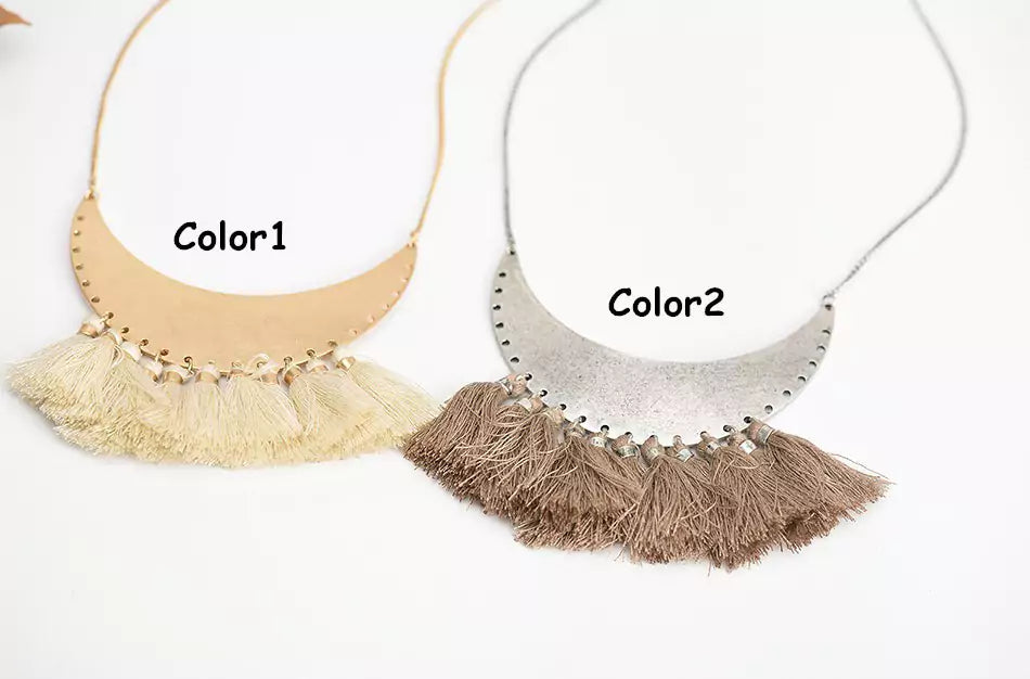 Trendy necklace with tassels online
