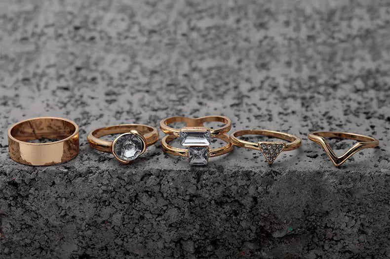 Gold Plated Stackable Rings