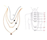 Fashion necklaces with gold finish and multiple pendants