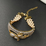 Gold Plated Peacock Imitation Bracelet