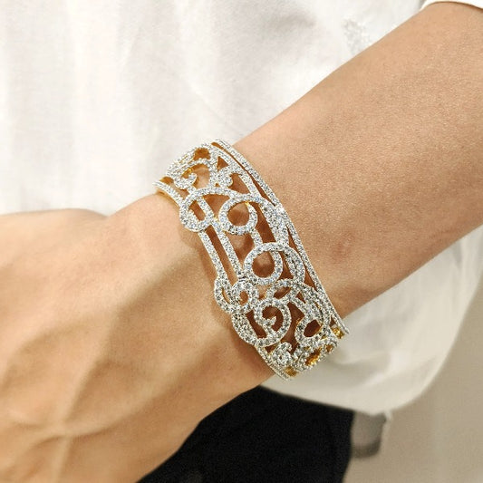Gold Plated Pearl Designer Imitation Bracelet