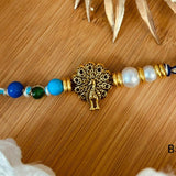 Peacock Charm Handmade Rakhi