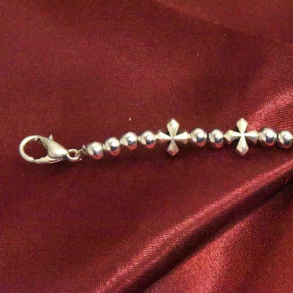 German Silver Bracelet With Fish Charm