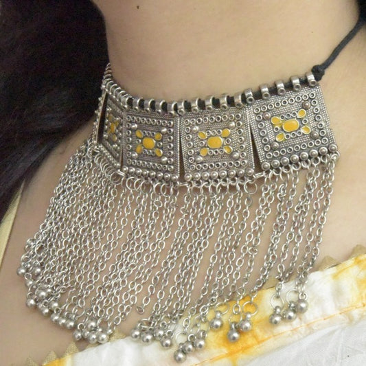 Oxidized Choker Necklaces For Garba