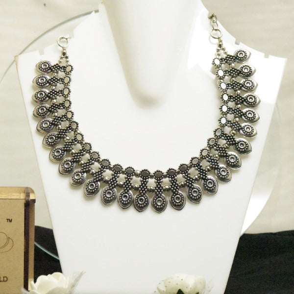 Indian Oxidized Necklace For Garba Night