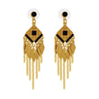 Gilded Glamour Gold Plated Drop Earring