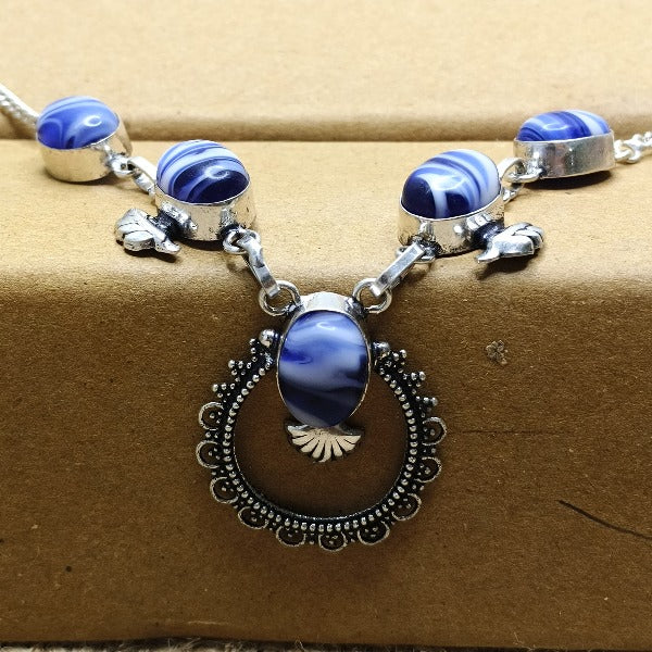 Blue Lace Agate Necklace