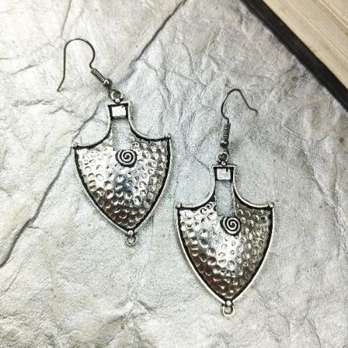 Shield Shaped Metal Danglers