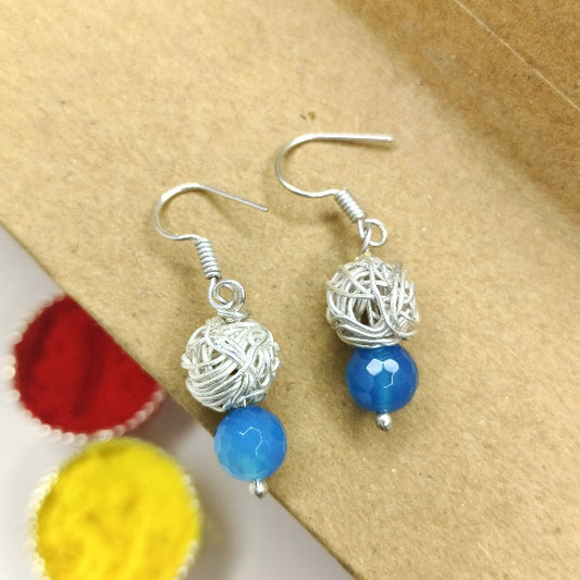 Contemporary And Stylish blue Drop Earrings