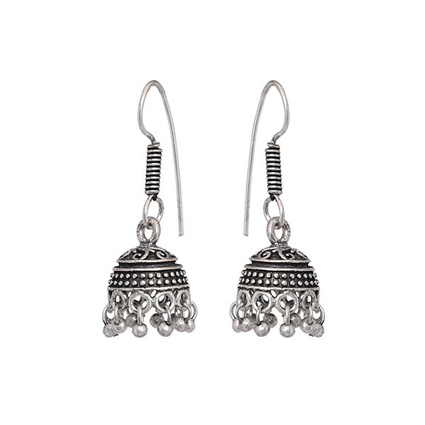 Cute mini jhumki earrings in german silver