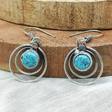 Spiral Design Drop Earrings