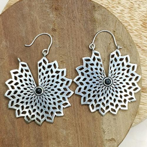 Mandala Hoop Earrings