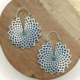 Mandala Hoop Earrings