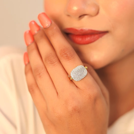 Sparkling Shimmering Stone Imitation Ring