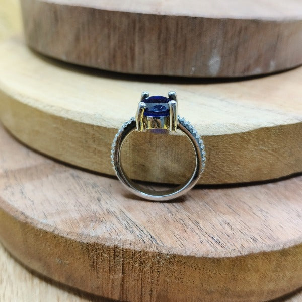 Fashion Imitation Oval Shape Stone Ring