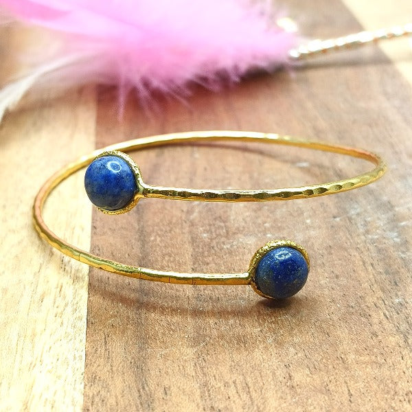 Lapis Lazuli Gold Plated Bracelet