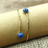 Lapis Lazuli Gold Plated Bracelet