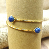 Lapis Lazuli Gold Plated Bracelet