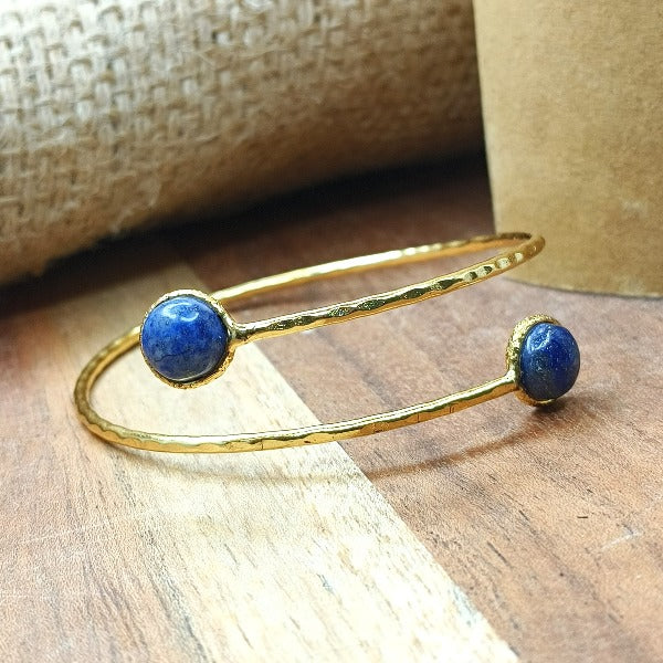 Lapis Lazuli Gold Plated Bracelet