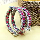 Pink Stone Kada Bangle