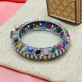 Multi Shapes Of Tone Bangle