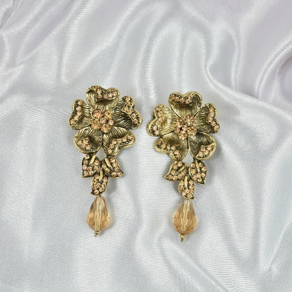 Contemporary Designer Floral Earrings