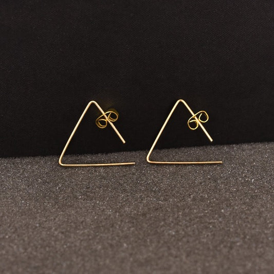 Golden Geometric earrings