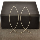 Golden wire earring for girls